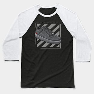 Force One Black Sneaker Baseball T-Shirt